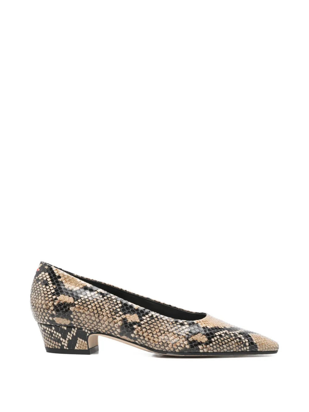 Aeyde  snakeskin square pumps