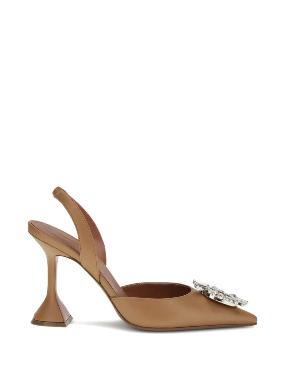Amina Muaddi jewel-embellished sling pumps