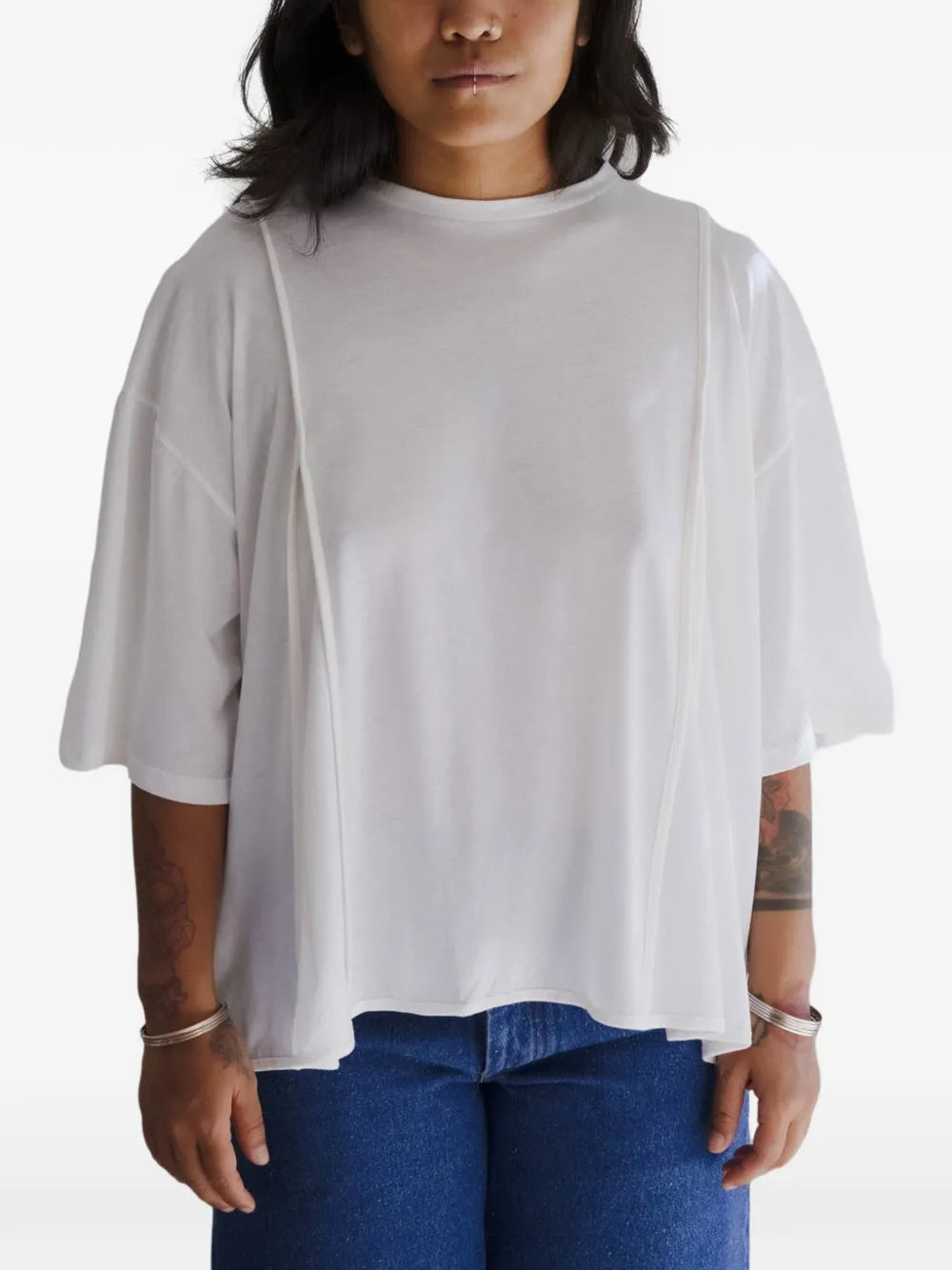 Baserange Mul piping T-shirt