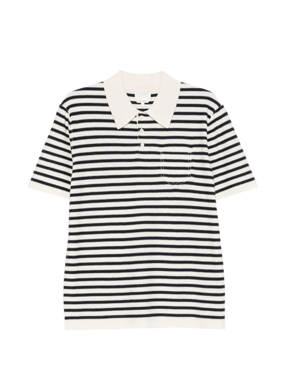 A.P.C.  striped pocket polo shirt