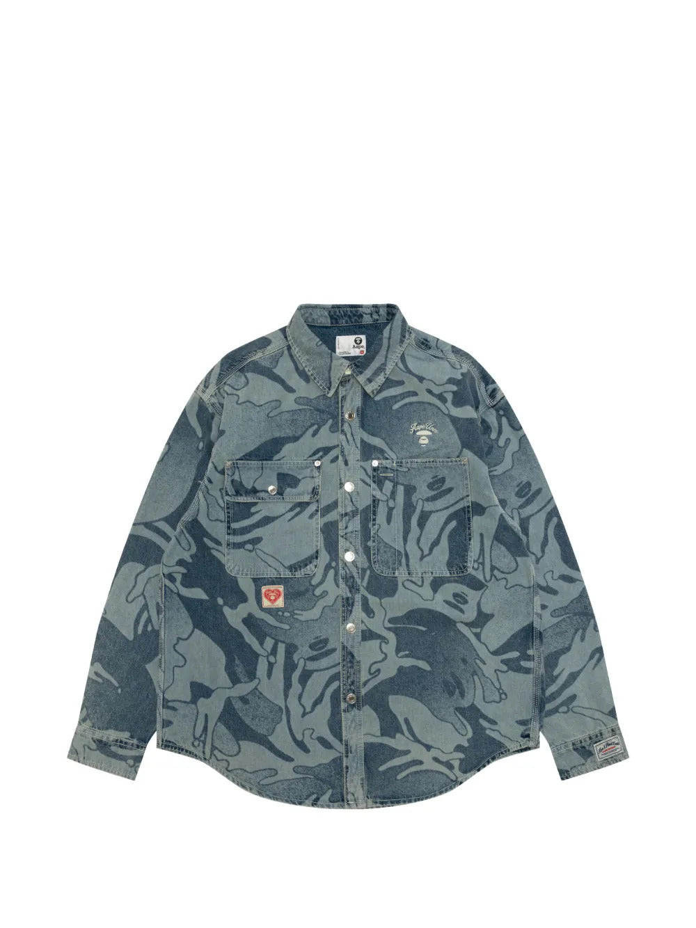 AAPE BY *A BATHING APE®  Aapeunvs buttoned print shirt