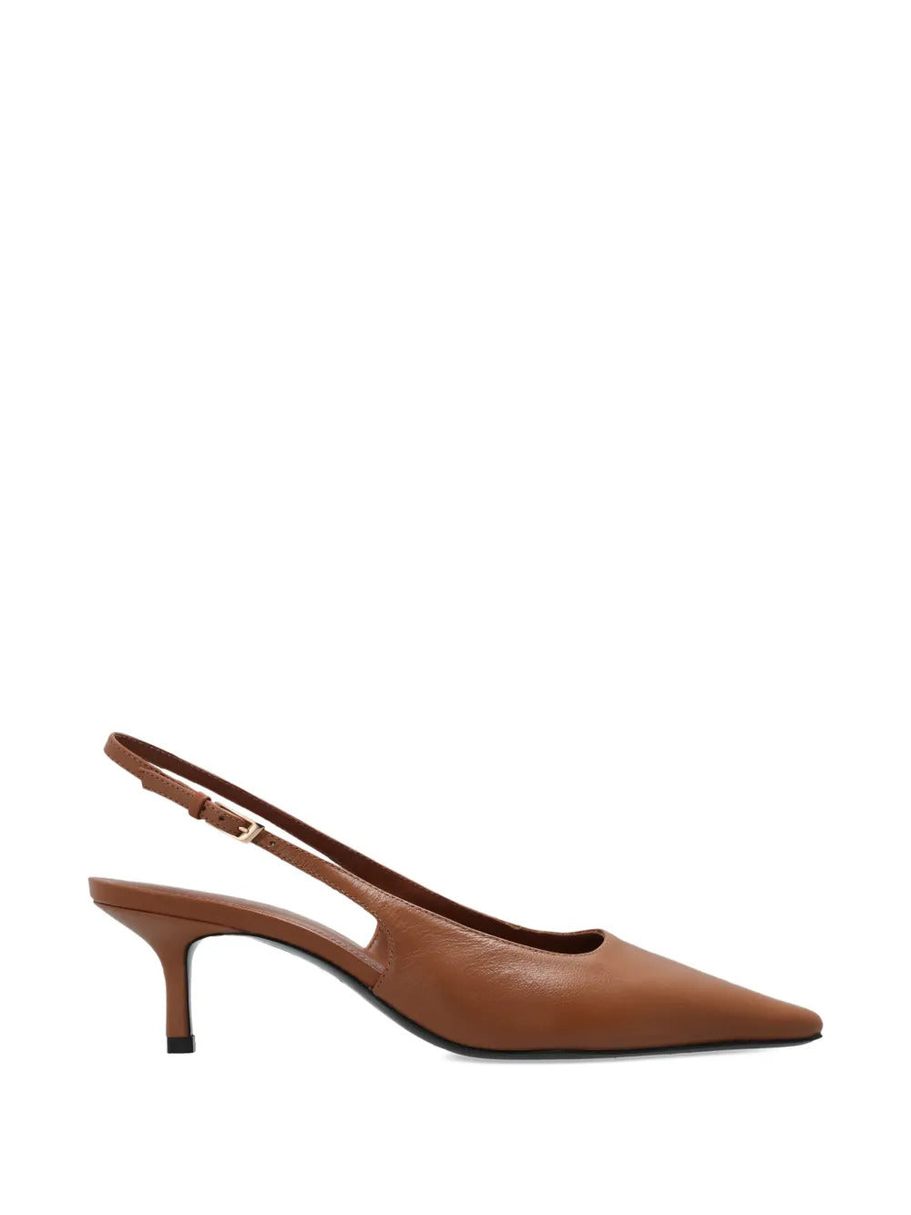 BLACK SUEDE STUDIO  Lainey leather heeled pumps