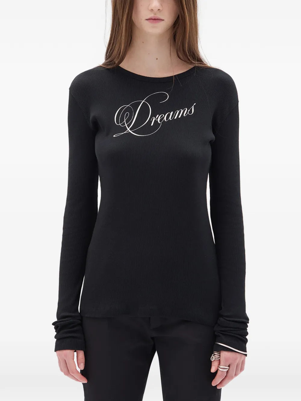 Ann Demeulemeester  Fiene rib jersey T-shirt