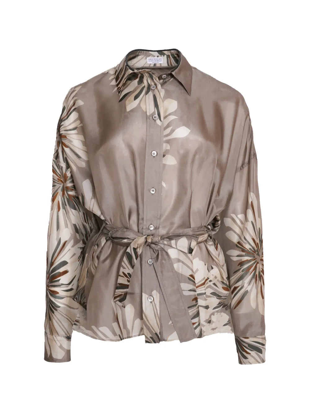 Brunello Cucinelli  floral-print shirt