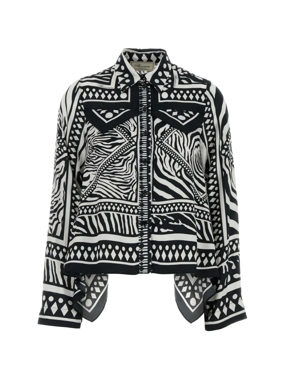 Blumarine  printed twill shirt