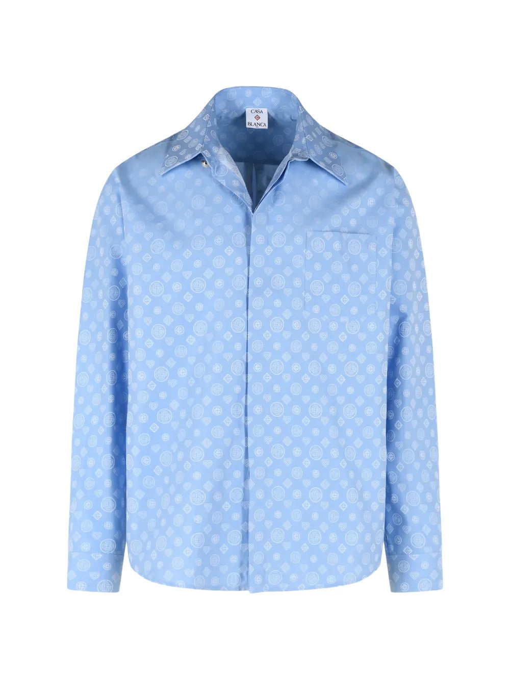 Casablanca  monogram-pattern pocket shirt
