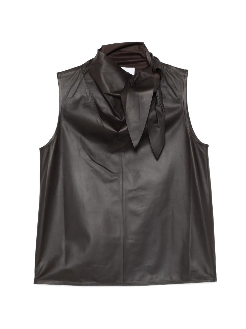 Yves Salomon  sleeveless lambskin top