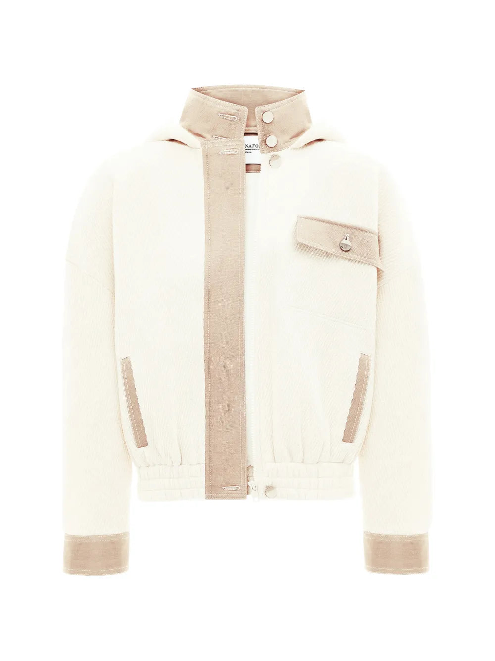 ANNAFOXY  Nuage Du Matin hooded bomber jacket