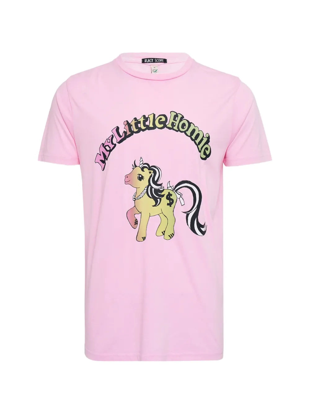 Black Score  graphic-print T-shirt