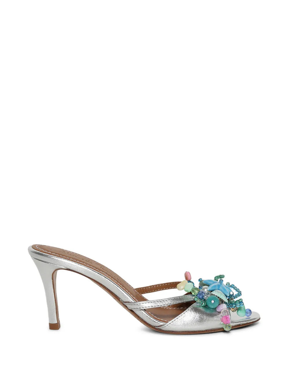 Alameda Turquesa  beaded-embellishment mules