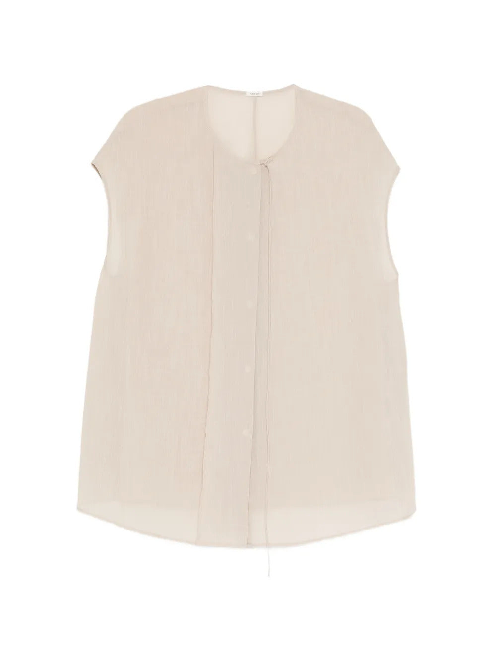 YEAREAST round-collar sleeveless blouse