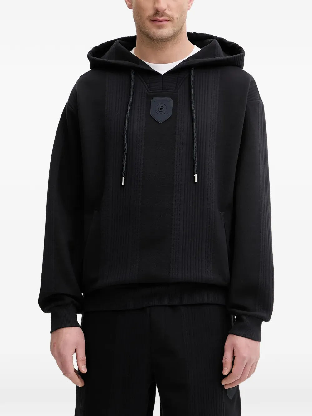 BOSS  logo-patch hoodie