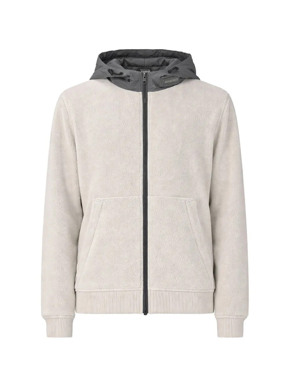 Woolrich  panelled zip-up hoodie