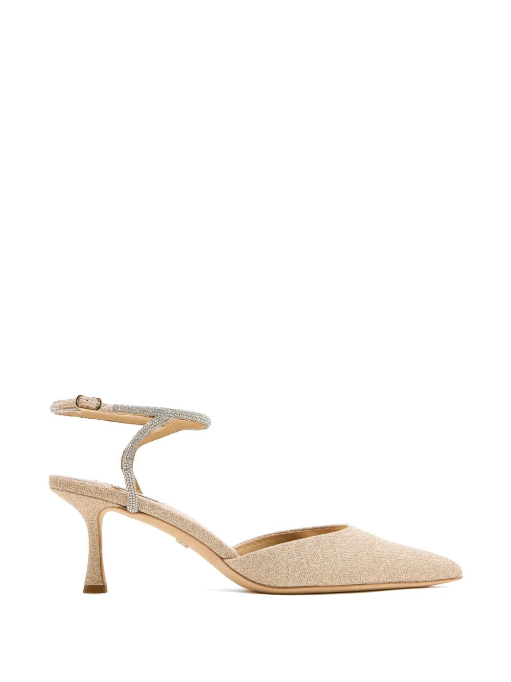 Badgley Mischka  Autumn crystal-embellished ankle-strap pumps