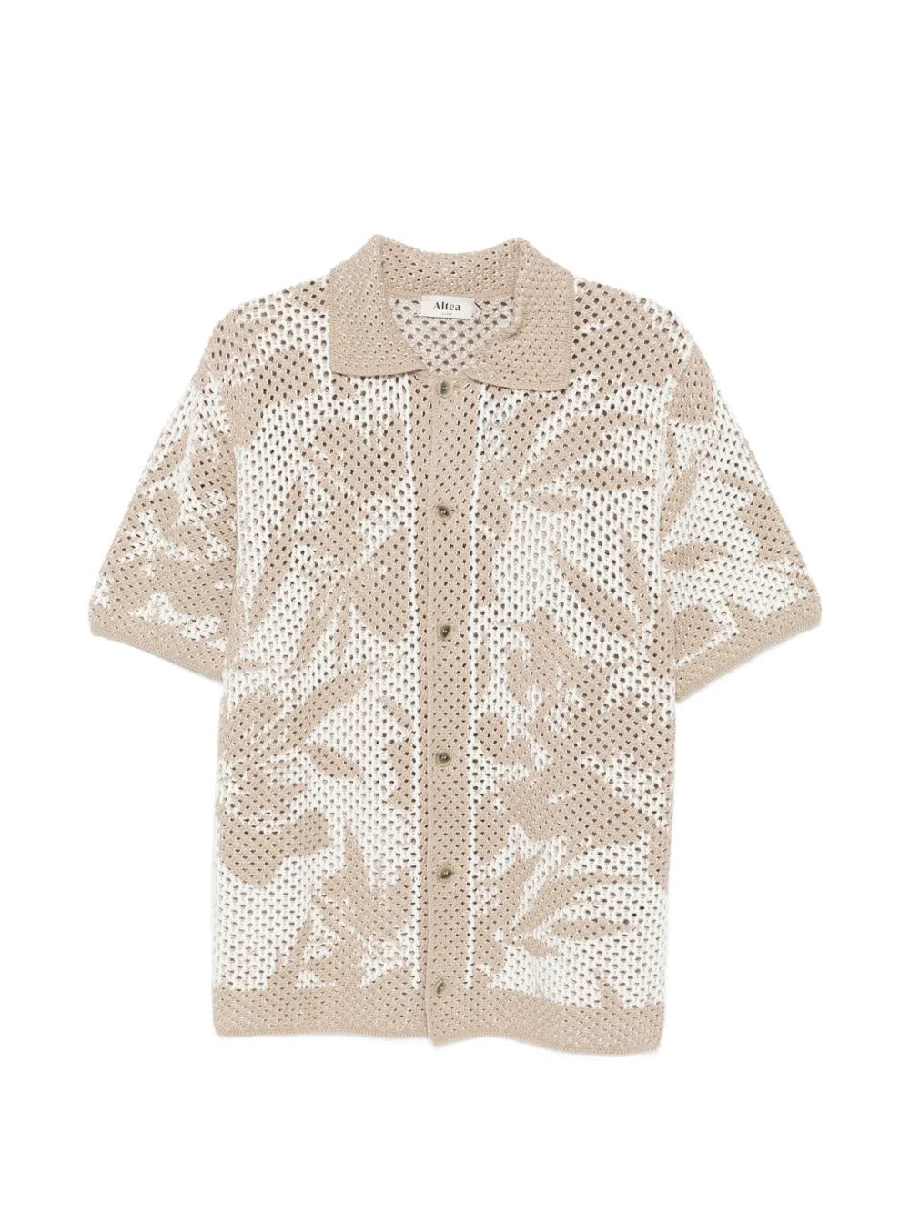 Altea  floral open-knit shirt