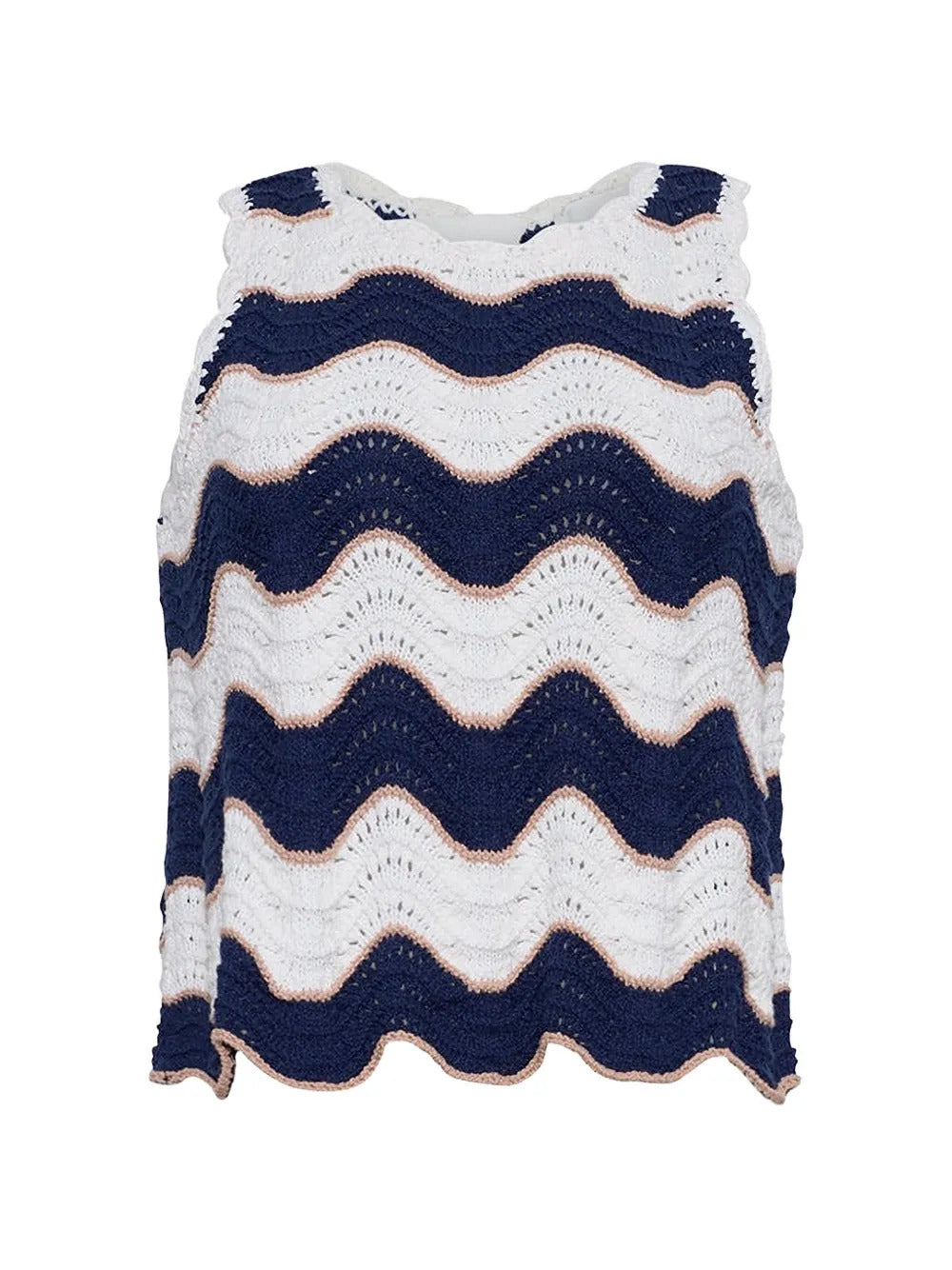Cara Cara  Casey stripe crochet top