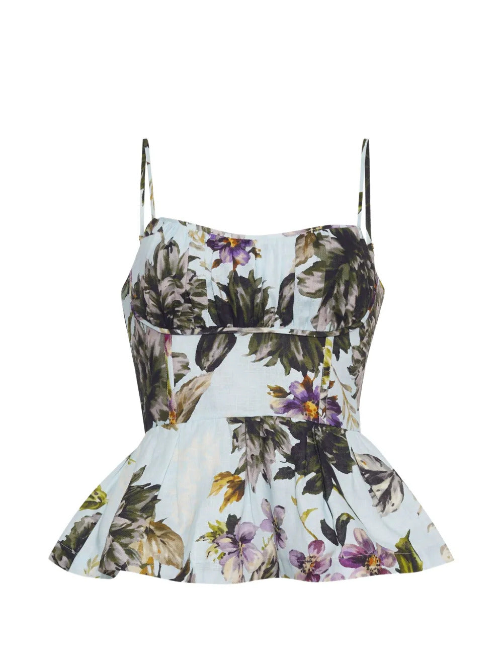 Cara Cara  Alba floral-print peplum top