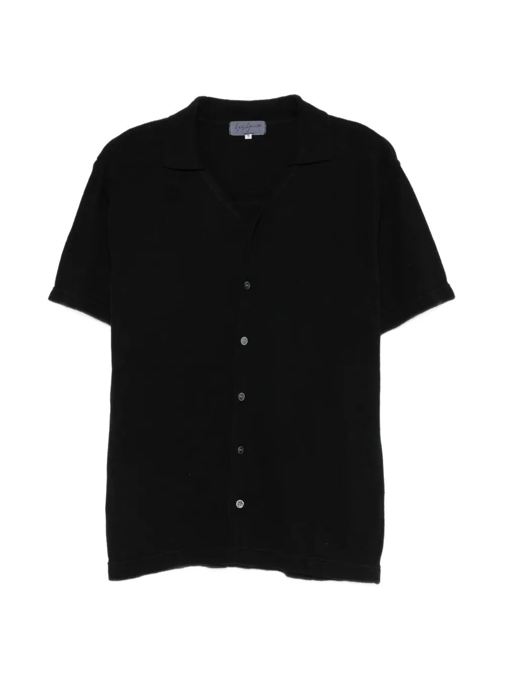 Yohji Yamamoto  button-up short-sleeve shirt