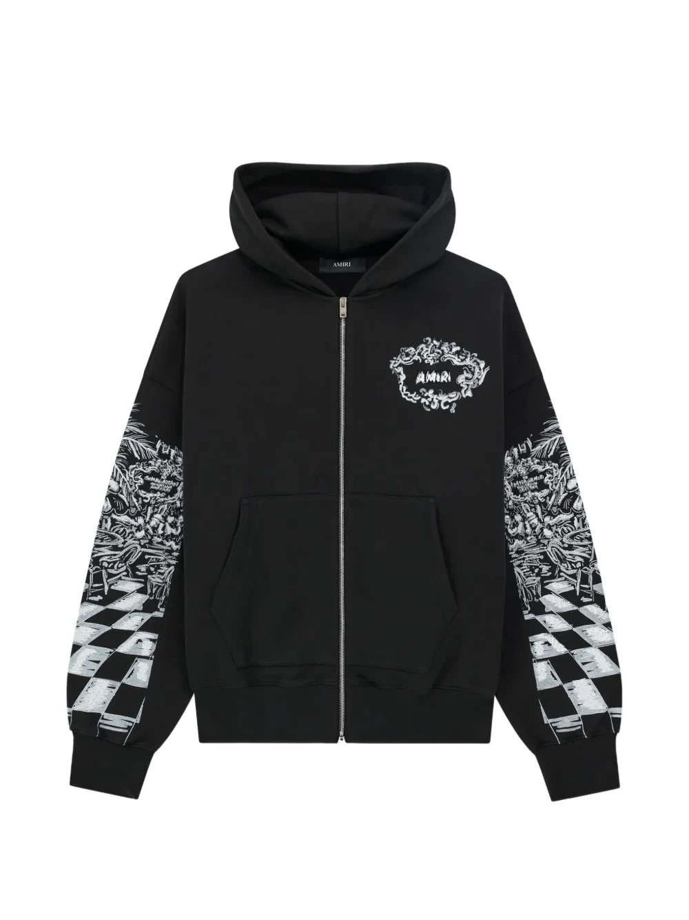 AMIRI  zip-fastening hooded hoodie