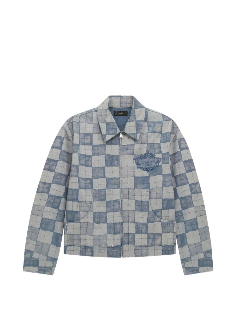AMIRI  check-pattern denim jacket