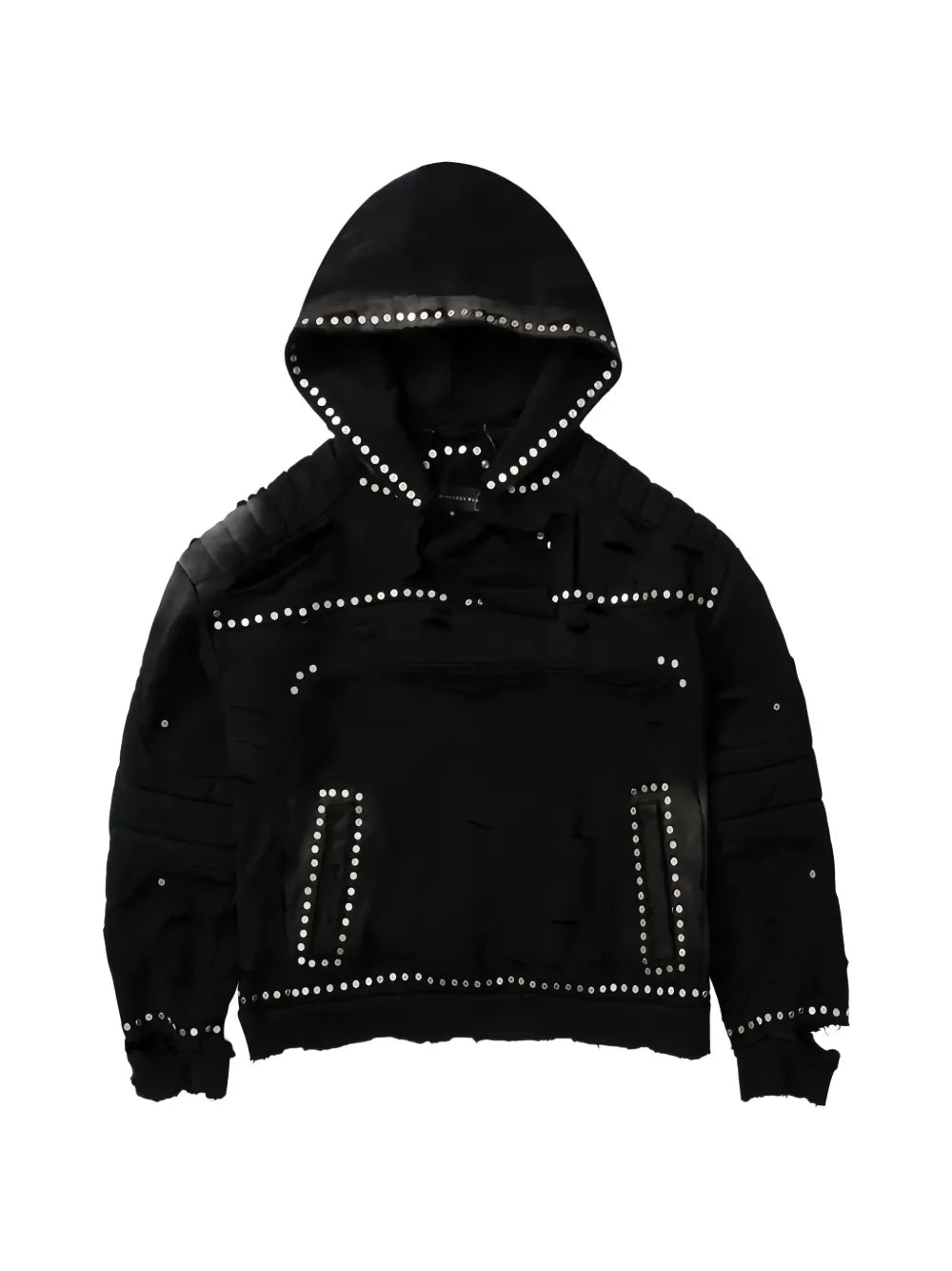 Who Decides War  studded hoodie