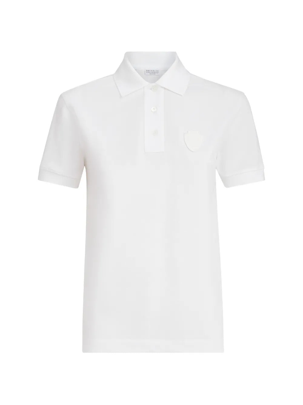 Brunello Cucinelli  stretch cotton piqué polo top