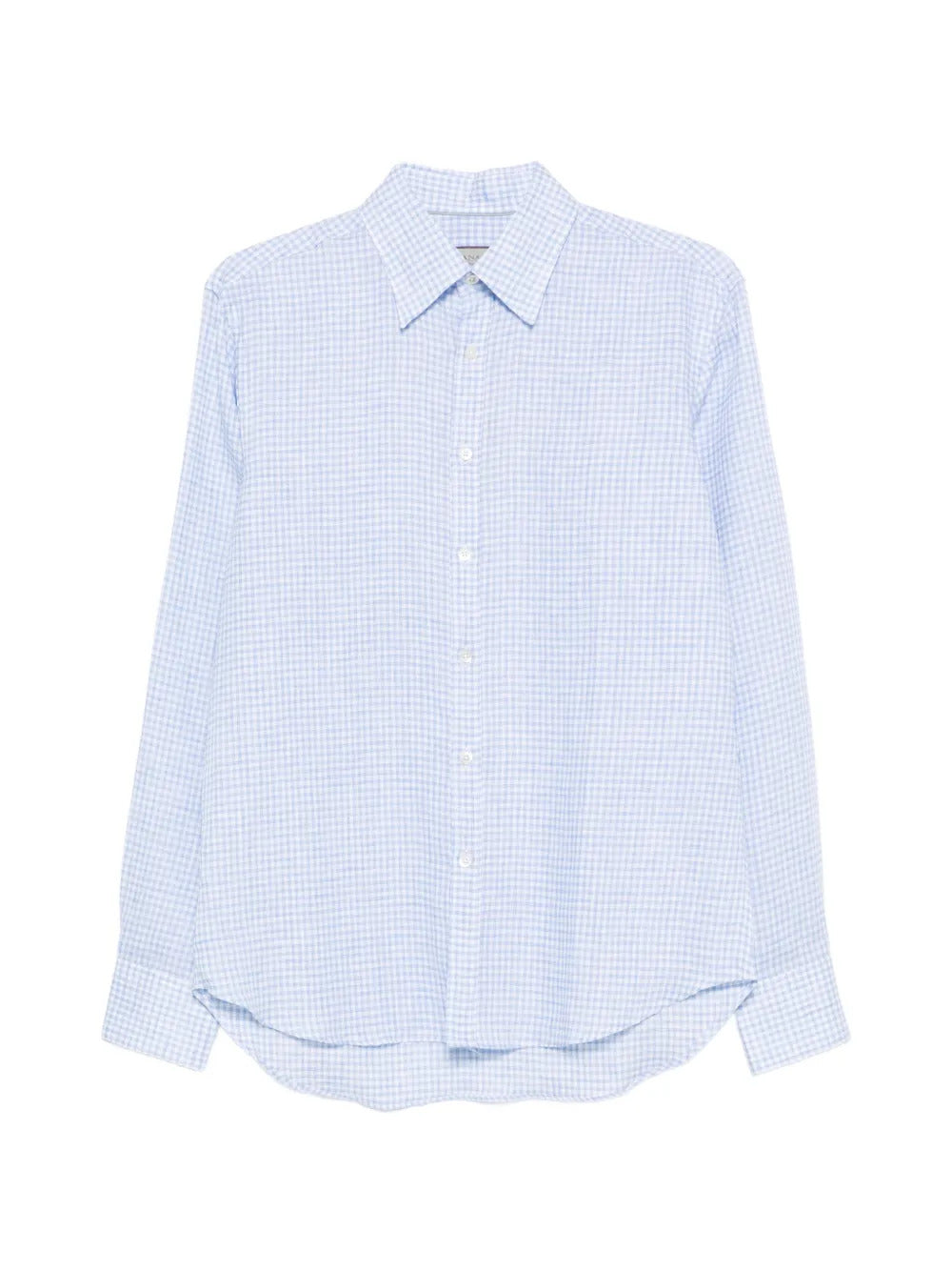 Canali  gingham-pattern shirt