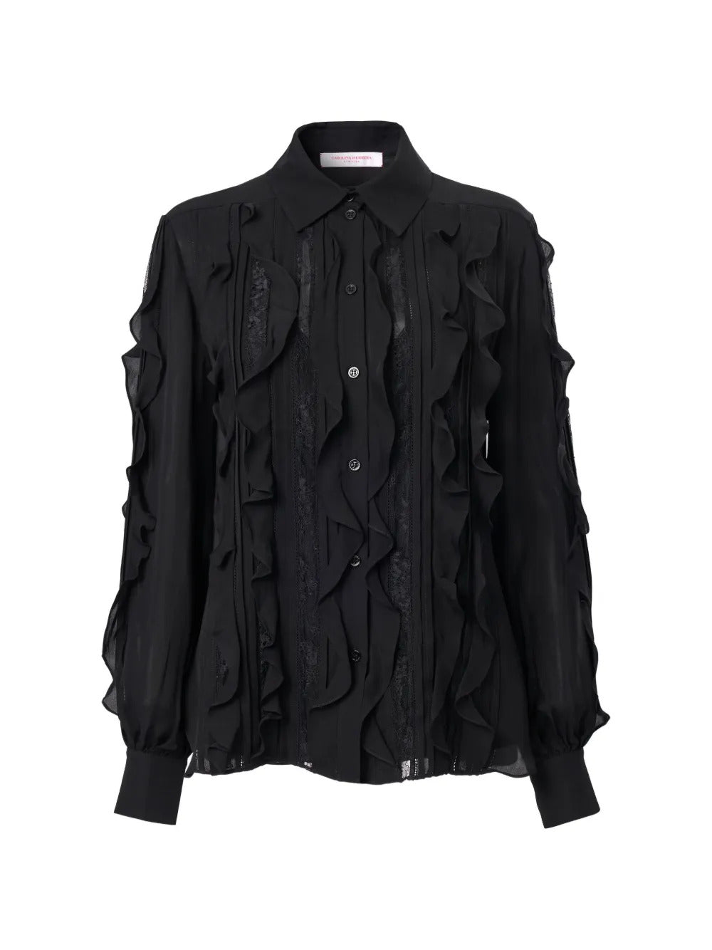 Carolina Herrera  ruffled georgette blouse