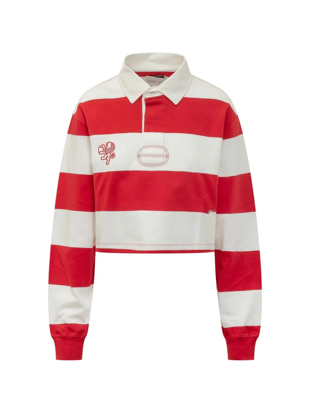 WOC  striped polo top