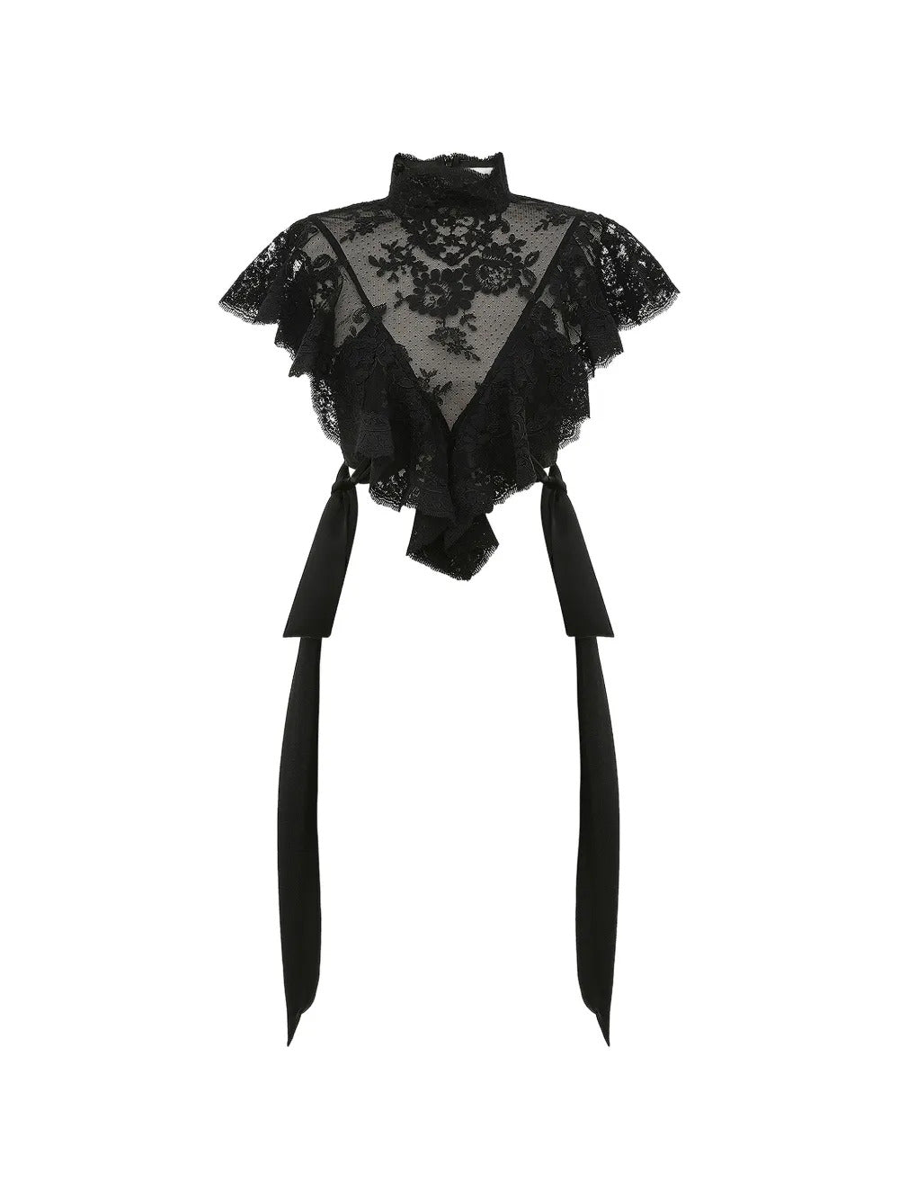 ZIMMERMANN  lace ruffled blouse