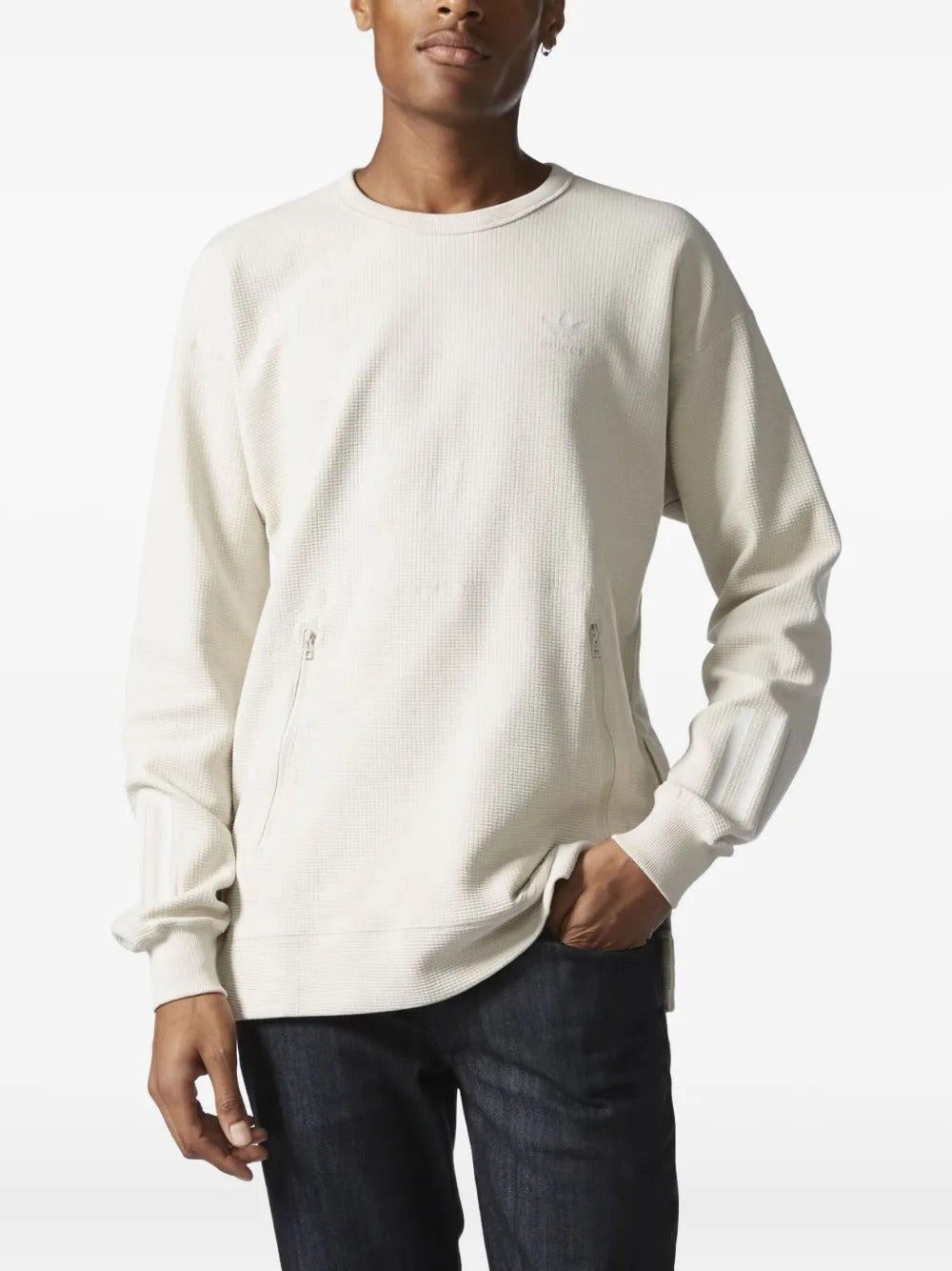 adidas waffle-texture pocket sweatshirt - Image 2