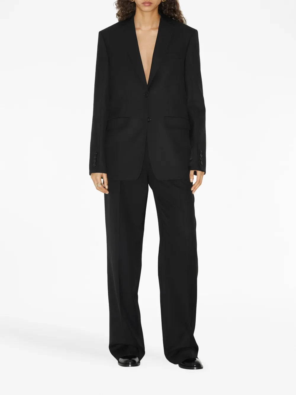 Burberry  wide-leg wool trousers
