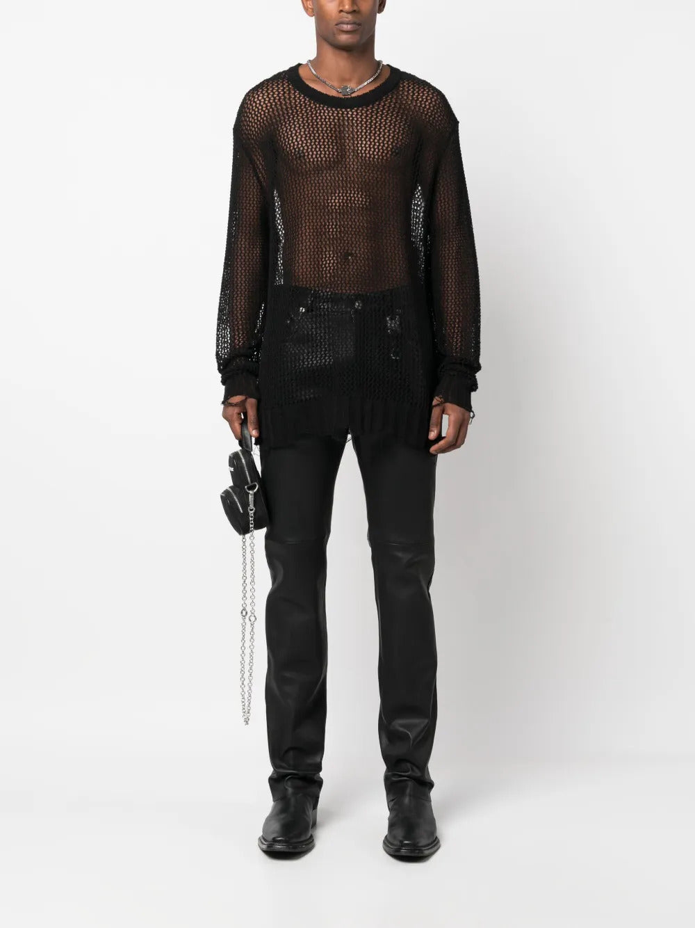 1017 ALYX 9SM  straight-leg leather trousers