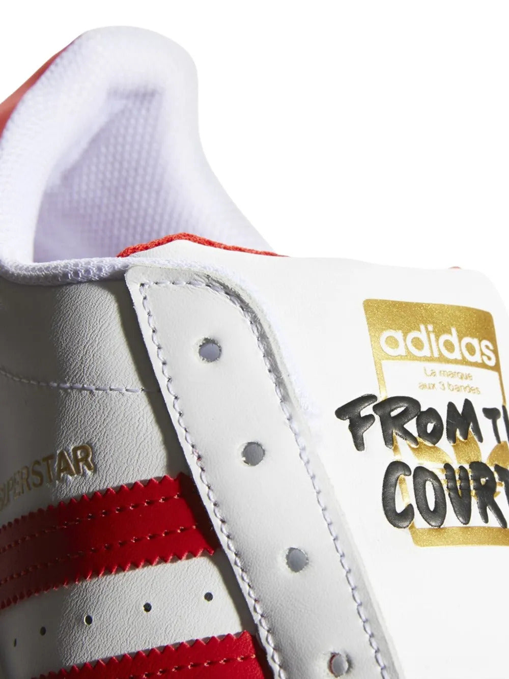 adidas Superstar Laceless "Cloud White/Team Collegiate" sneakers
