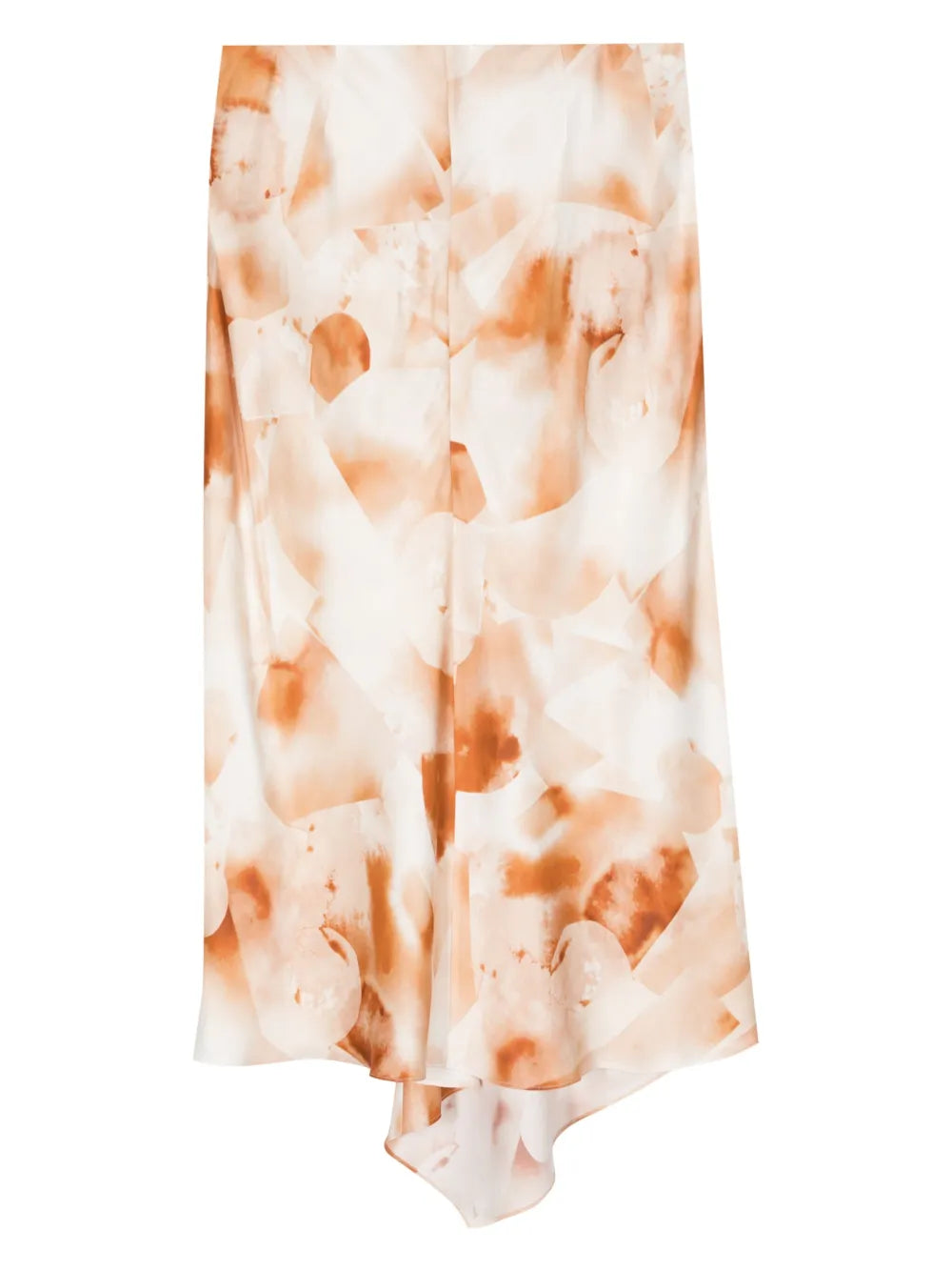 Calvin Klein watercolour print satin midi skirt