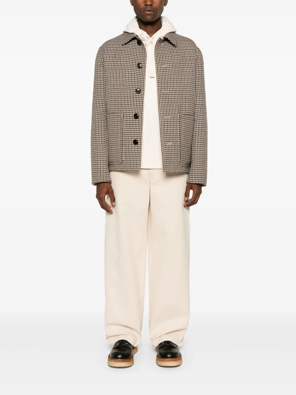 Burberry Equestrian Knight-embroidered loose jeans