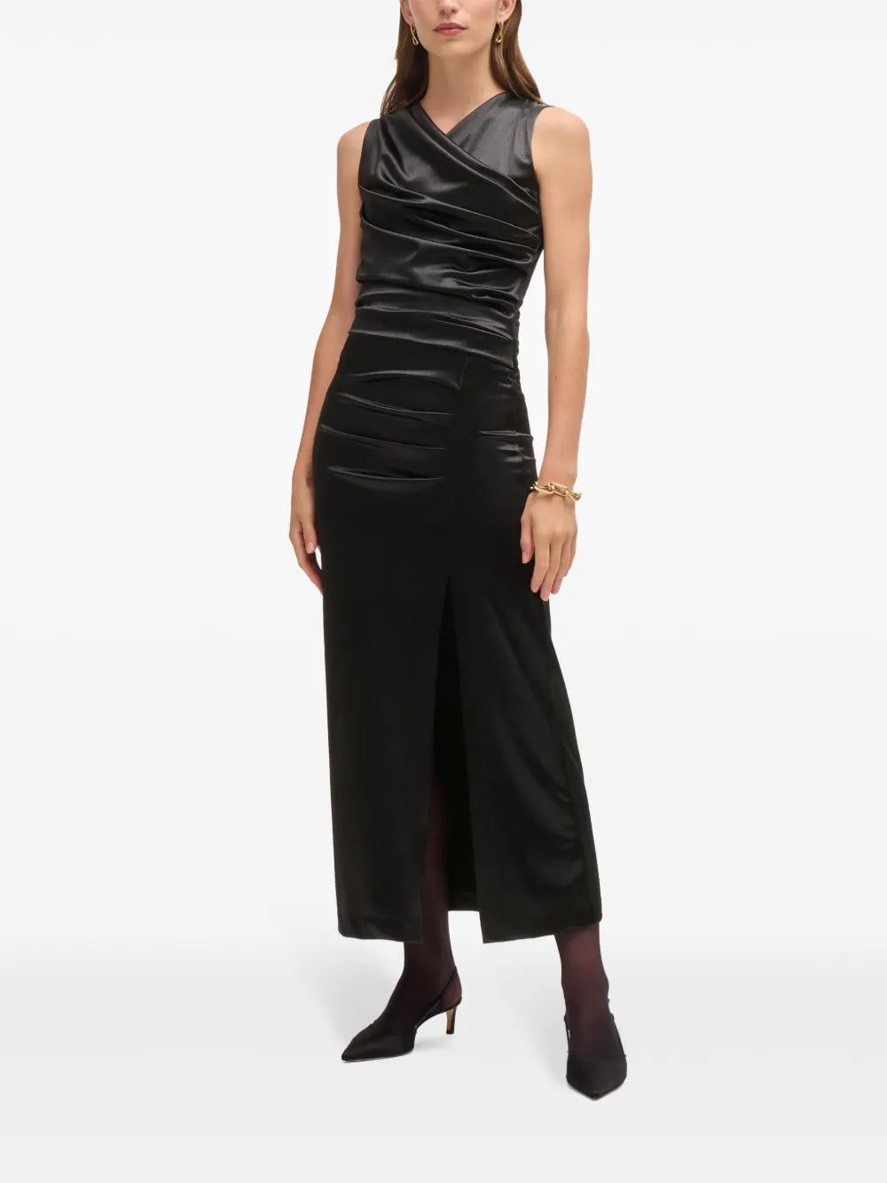 BOSS draped maxi dress