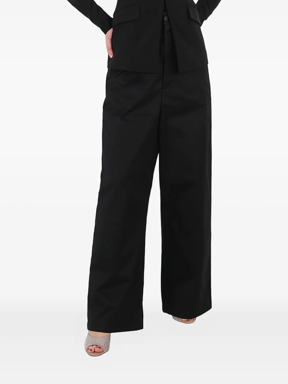 Balenciaga low-crotch wide-leg trousers