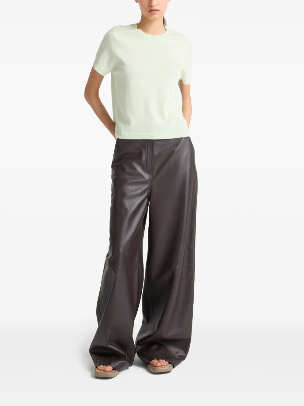 Yves Salomon  fine-knit T-shirt