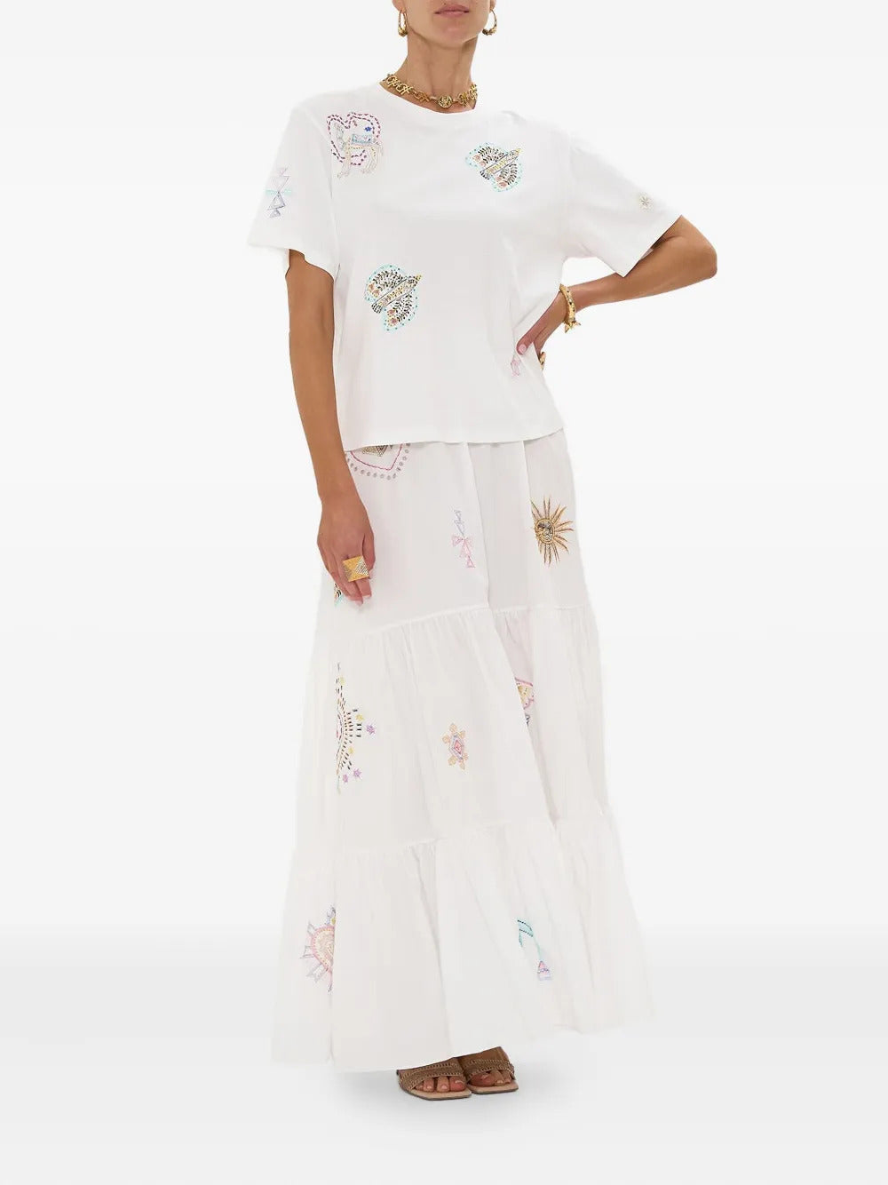 Camilla  Living in Color high-waisted skirt
