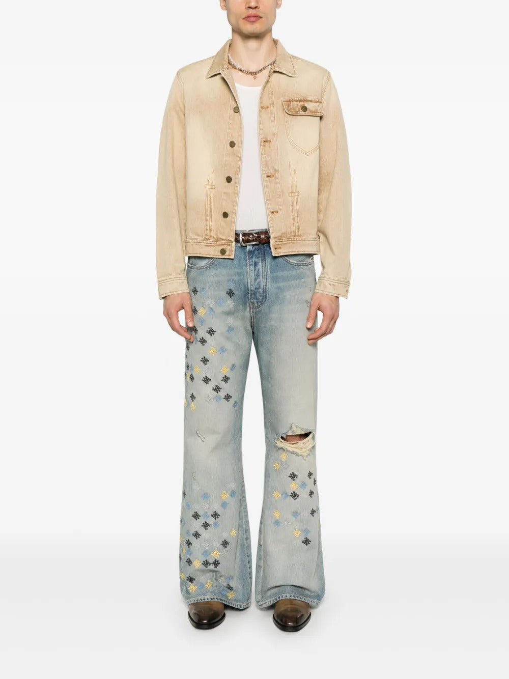 AMIRI MA Quad embroidered jeans