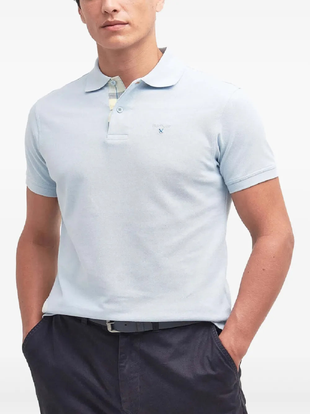 Barbour  tartan pique polo