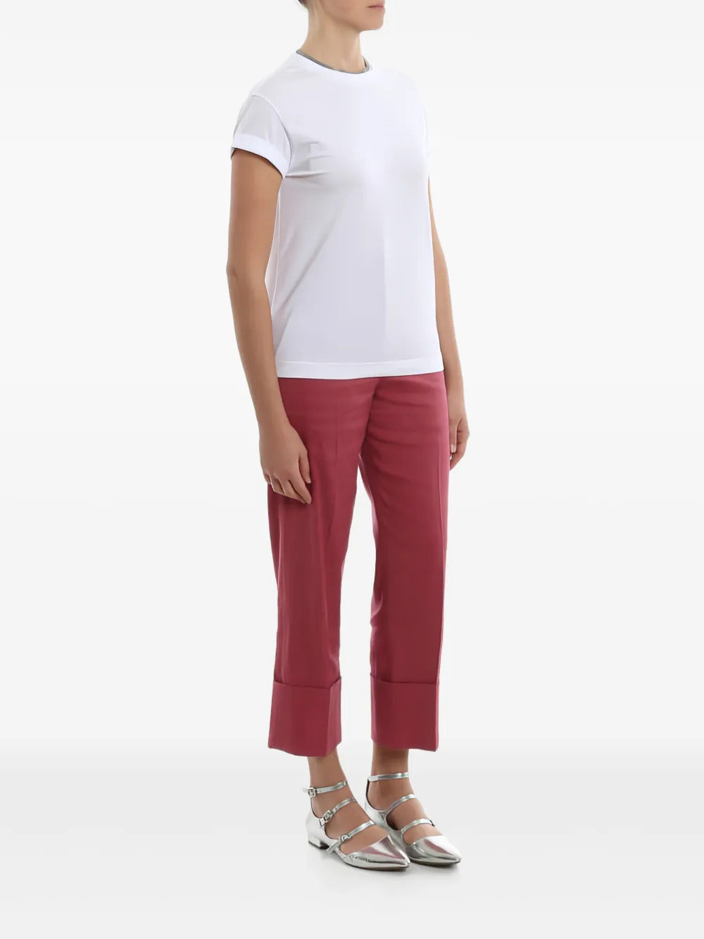 Brunello Cucinelli rolled-sleeve T-shirt
