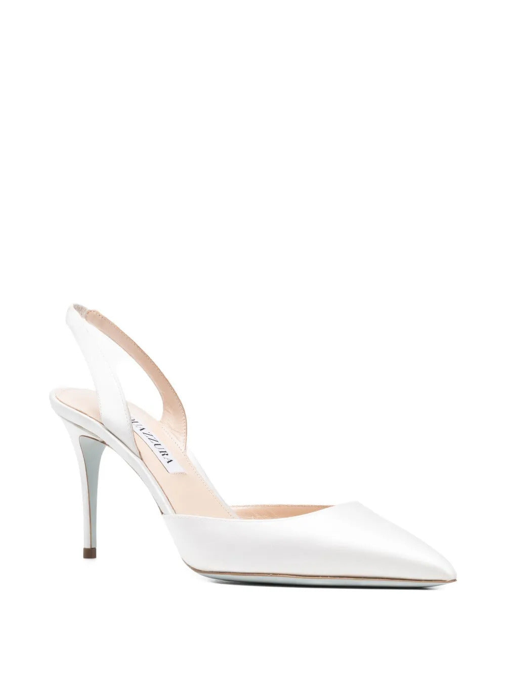 Aquazzura 85mm So Nude slingback pointed-toe pumps