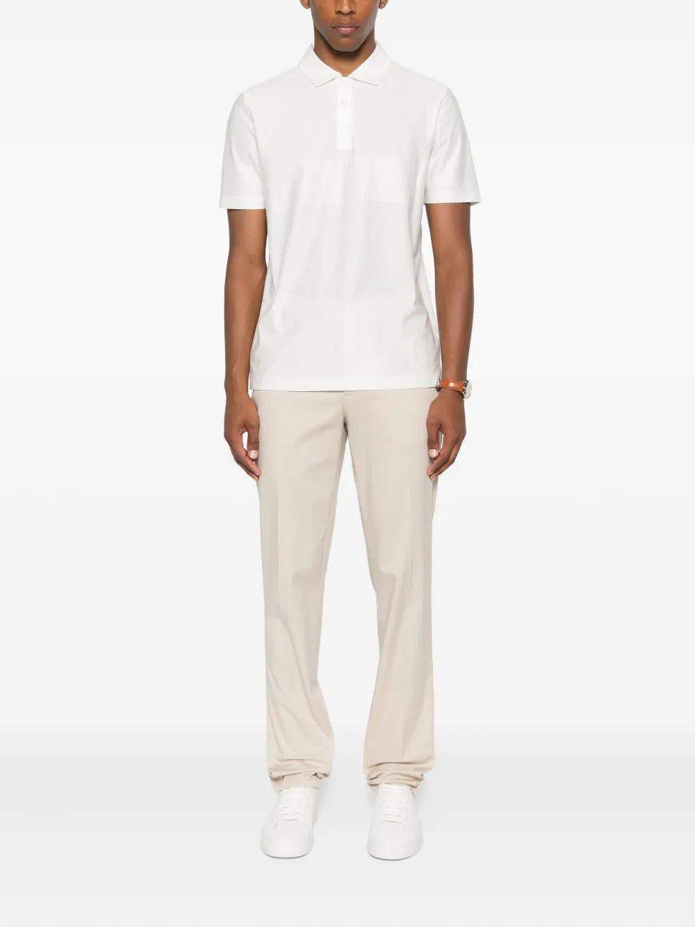 Canali short-sleeved polo shirt