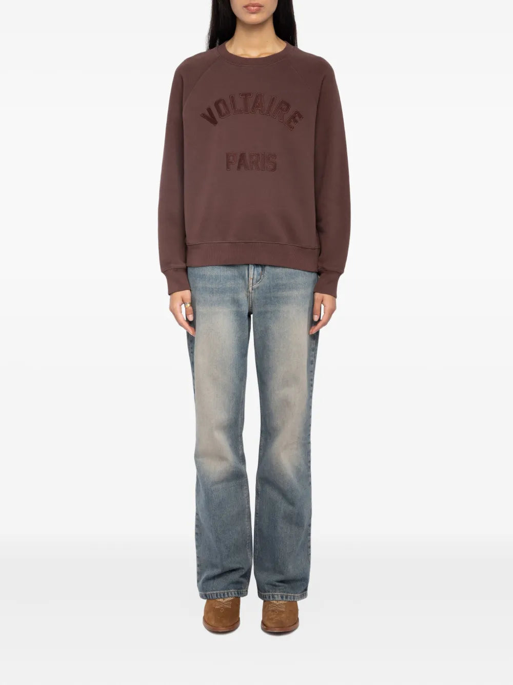 Zadig&Voltaire logo-patch cotton-blend sweatshirt