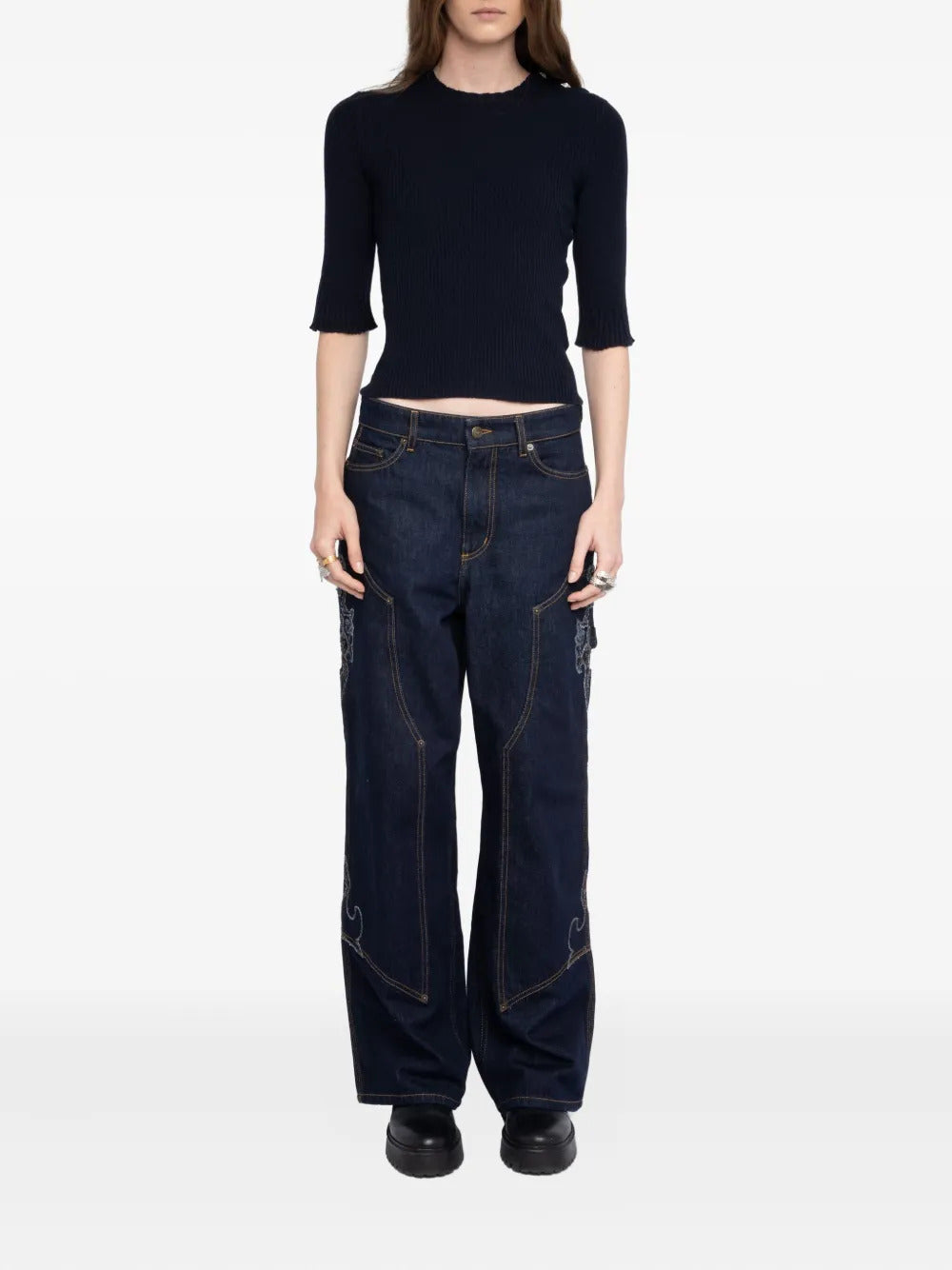 Zadig&Voltaire  short-sleeve ribbed T-shirt
