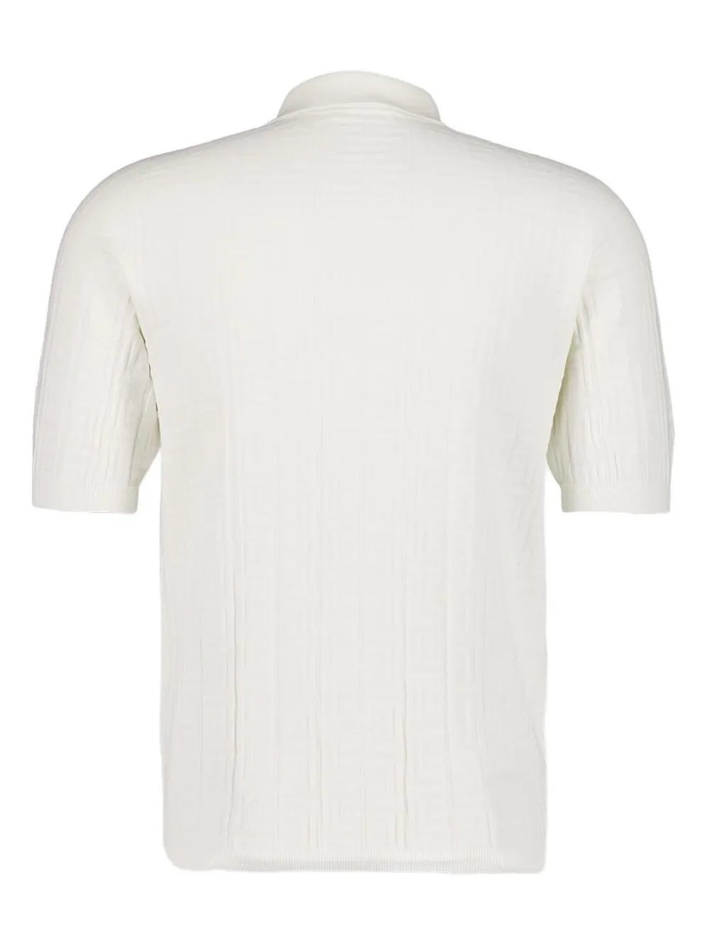 Balmain  textured knitted polo shirt