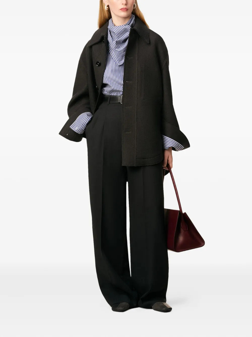 AMI Paris button-up wool jacket