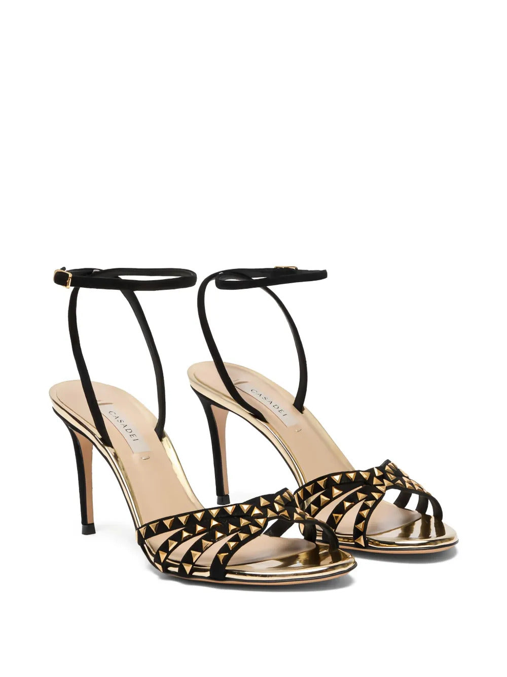 Casadei 180mm leather studded sandals